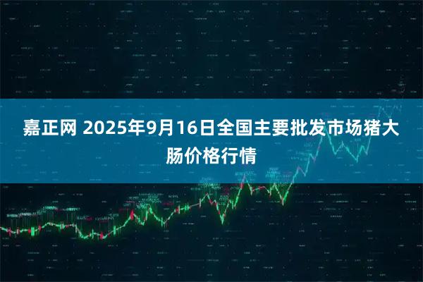 嘉正网 2025年9月16日全国主要批发市场猪大肠价格行情