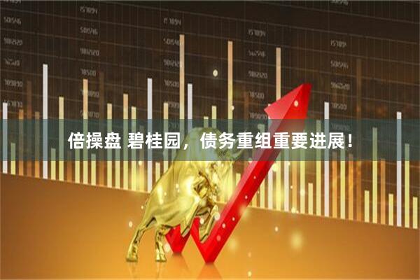 倍操盘 碧桂园，债务重组重要进展！
